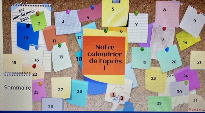 Notre calendrier de l’après